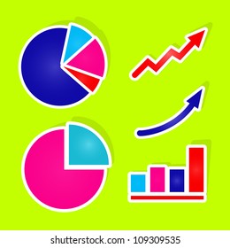 Charts and Graphs Collection. Business statistics