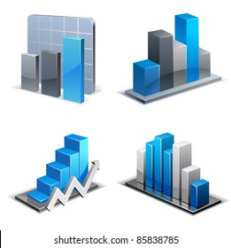 Charts and Graphs Collection. Business statistics