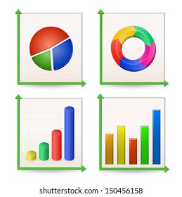 Colección Gráficos y Gráficos. Ilustración vectorial