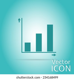 Charts and Graphs icons. Flat design style. Made in vector illustration