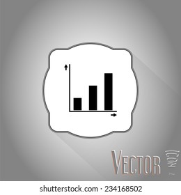 Charts and Graphs icons. Flat design style. Made in vector illustration