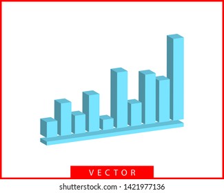 Charts and graphs vector. Diagram icon template. 