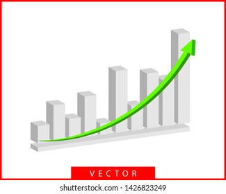 Charts and graphs vector. Diagram icon template. 