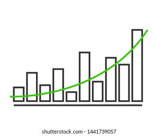Charts and graphs vector. Diagram icon template. 