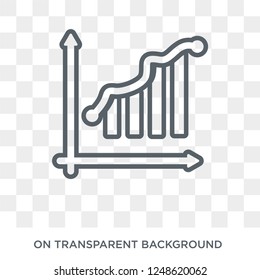 charts icon. charts design concept from Analytics collection. Simple element vector illustration on transparent background.