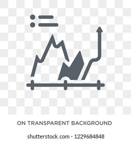 Charts icon. Trendy flat vector Charts icon on transparent background from Business and analytics collection. 