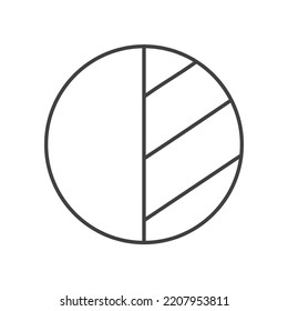 Charts simple linear icon on a white background 01