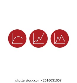 charts thin line icons set. visualization of data statistic and analytics. vector illustration