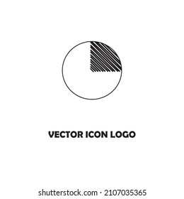 Icono vectorial de gráficos. Símbolo negro plano. El pictograma está aislado en un fondo blanco. Diseñado para interfaces web y software.