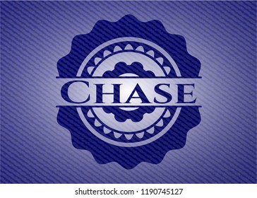 Chase emblem with jean background
