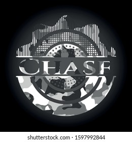 Chase on grey camo pattern