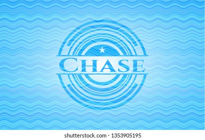 Chase water wave representation style badge.