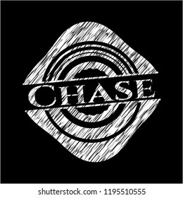 Chase written with chalkboard texture