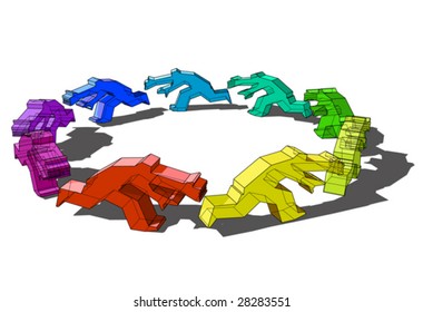 persiguiendo a un empresario