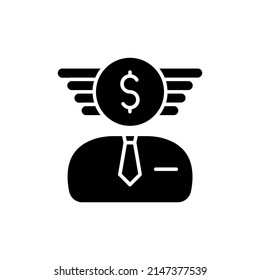 Chasing Money icon in vector. logotype