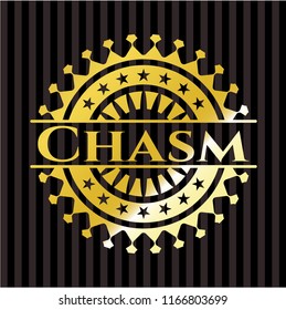 Chasm gold badge or emblem