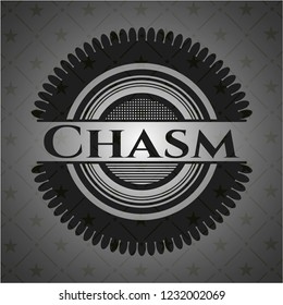 Chasm realistic dark emblem