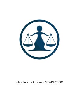 Chass Holding Scales of Justice Logo. Law and Attorney Logo Design.