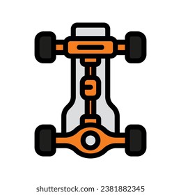 Chassis Icon, for mobile concept and web design. vector illustration