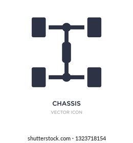 chassis icon on white background. Simple element illustration from Transport concept. chassis sign icon symbol design.