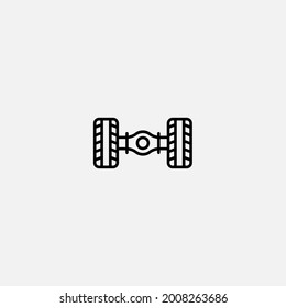 Chassis icon sign vector,Symbol, logo illustration for web and mobile