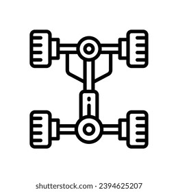 chassis icon. vector line icon for your website, mobile, presentation, and logo design.