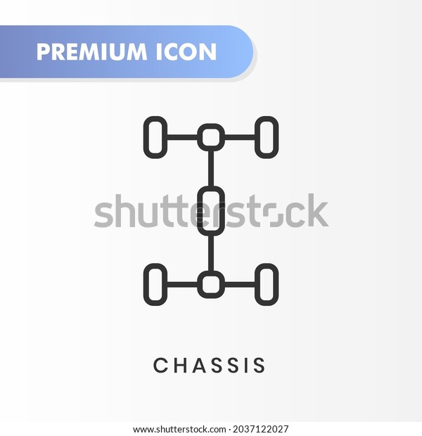 chassis icon for your website design, logo, app,\
UI. Vector graphics illustration and editable stroke. chassis icon\
outline design.