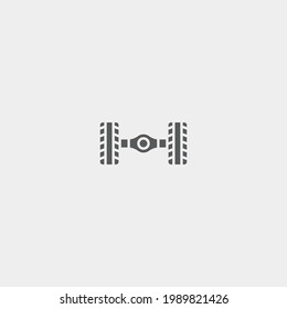 Chassis vector icon illustration sign