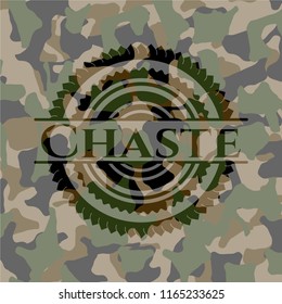 Chaste camo emblem