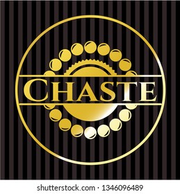 Chaste gold emblem