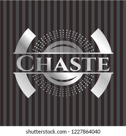 Chaste silver badge or emblem
