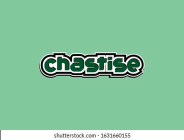 chastise Text Typography Design Template