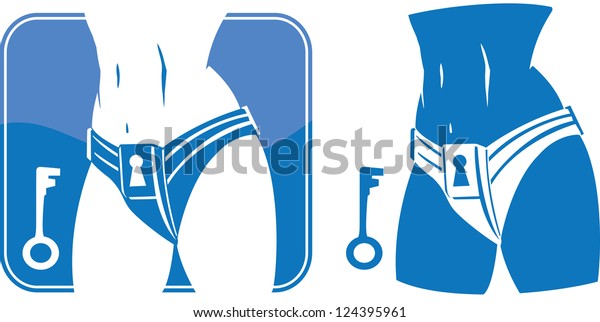 Chastity Belt Stock Vector (Royalty Free) 124395961