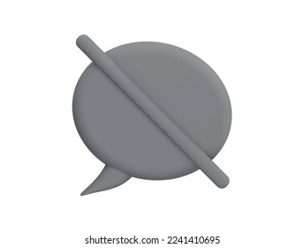 Chat con dibujos animados de iconos de vector 3d estilo mínimo