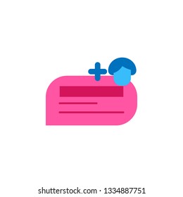 Chat, add color icon. Element of color chat icon. Premium quality graphic design icon. Signs and symbols collection icon for websites, web design, mobile app