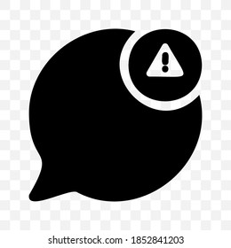 ilustración vectorial de icono de alerta de chat, burbuja de mensajes