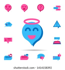 Chat, angel color icon. Universal set of chat for website design and development, app development