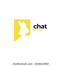 chat with animal bat,dog,rabbit art illustration vector template.