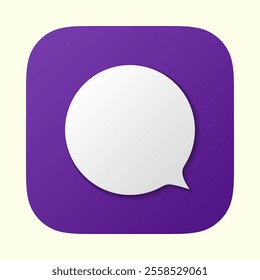 Chat app icon. Speech bubble icon