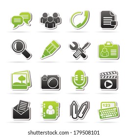 Chat Application and communication Icons - vector icon set