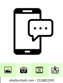 Chat application icons with White Background