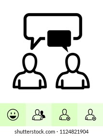 Chat application icons with White Background