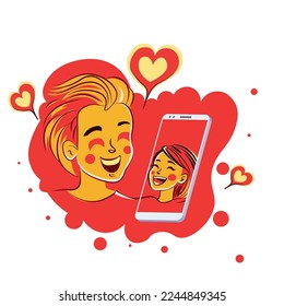 Chat-Anwendungslanding-Page-Illustration 
