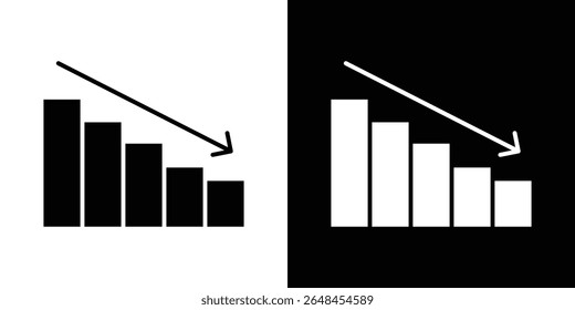 Chat arrow down icon symbol collection. Flat vector stock illustration.