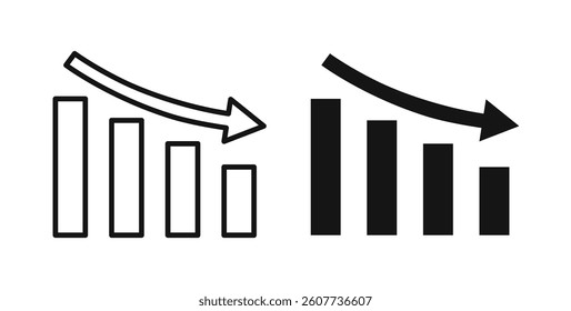 Chat arrow down icons vectors graphic designs