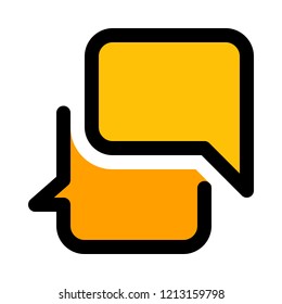 chat balloon dialogue boxes