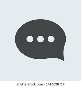 Chat balloon icon. Symbol . Vector illustration