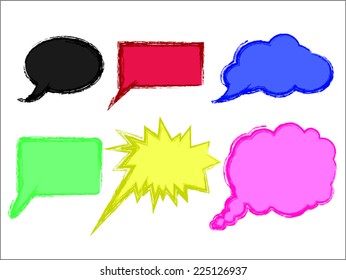 Chat balloons - different colors
