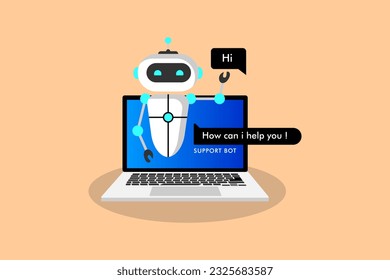 chat bot or chatterbot, Chatbot icon concept, Robot Virtual Assistance