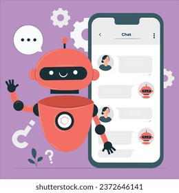 chat bot concept vector design illustration